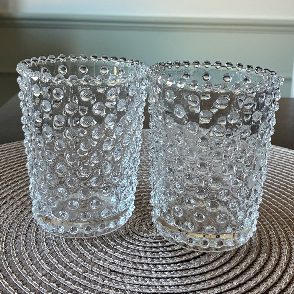 Hobbnail Candle Holders
